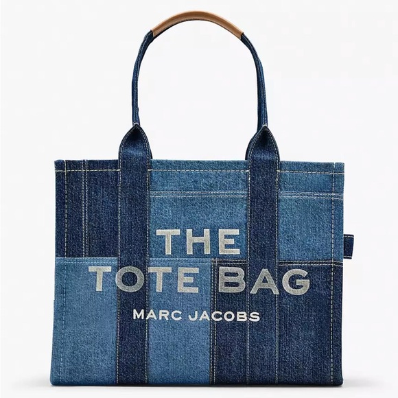 Marc Jacobs The Tote Bag LARGE Blue Denim - Picture 1 of 2